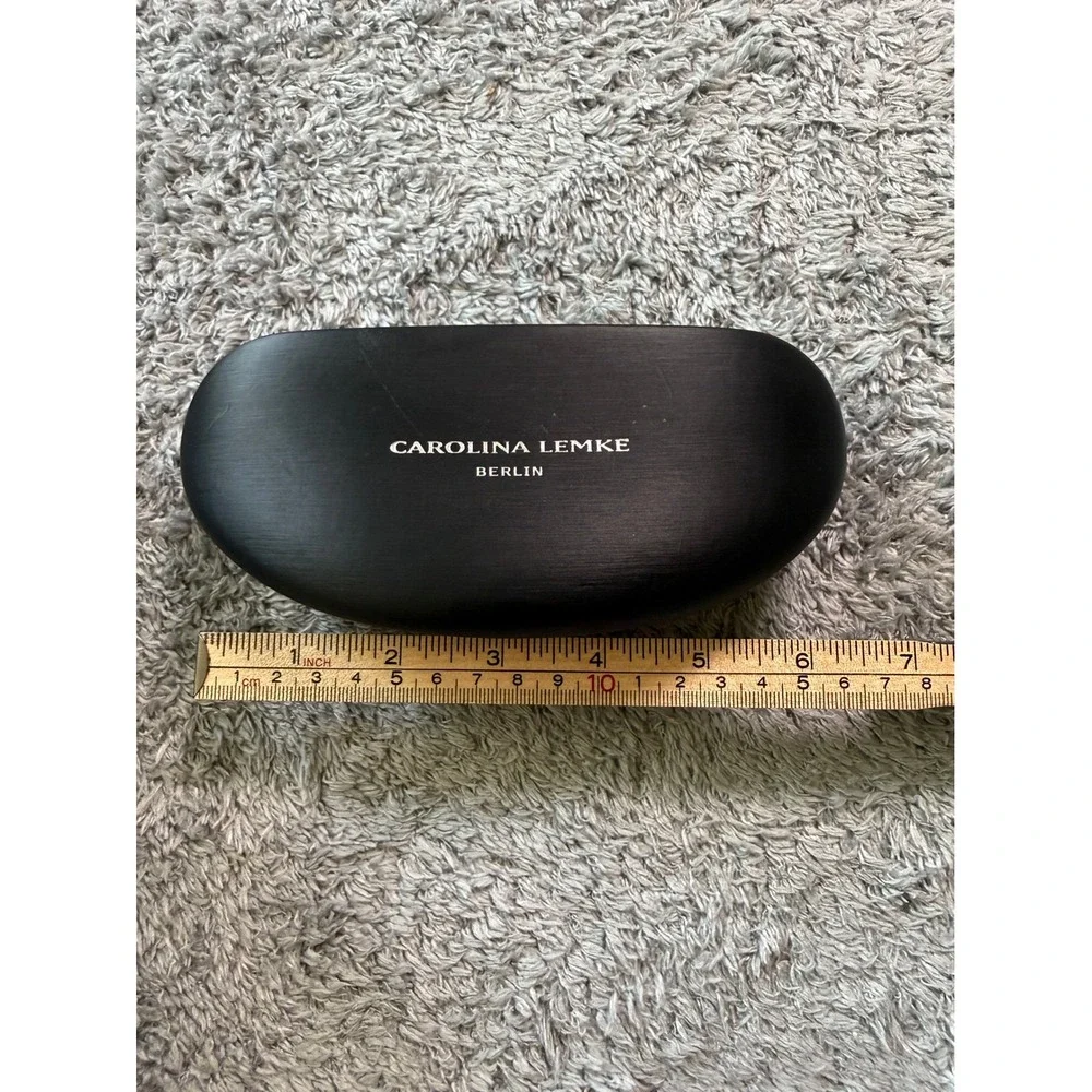 Carolina Lemke Unisex Hard Shell Eyewear Case OS Black Protective Logo